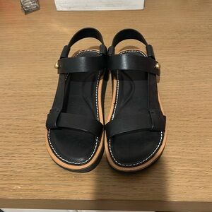 Rag & Bone Black Leather Sandals